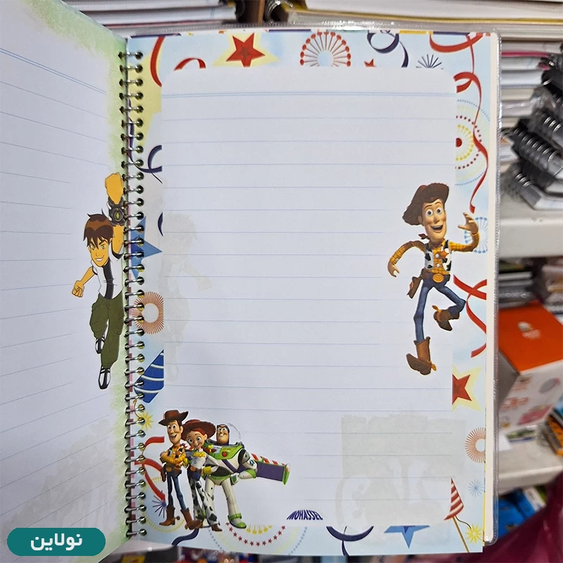 قیمت و خرید دفتر مشق تک خط حاشیه دار 100 برگ سیمی طرح حیوانات خانگی قهرمان محصل | نولاین