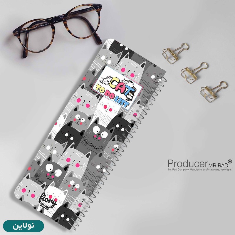 قیمت و خرید دفتر تودولیست طرح گربه مستر راد کد 1799 | نولاین