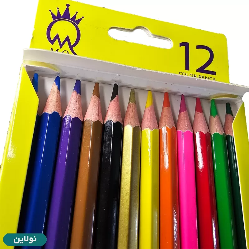 قیمت و خرید مداد رنگی 12 رنگ ام کیو mq جعبه مقوایی | نولاین