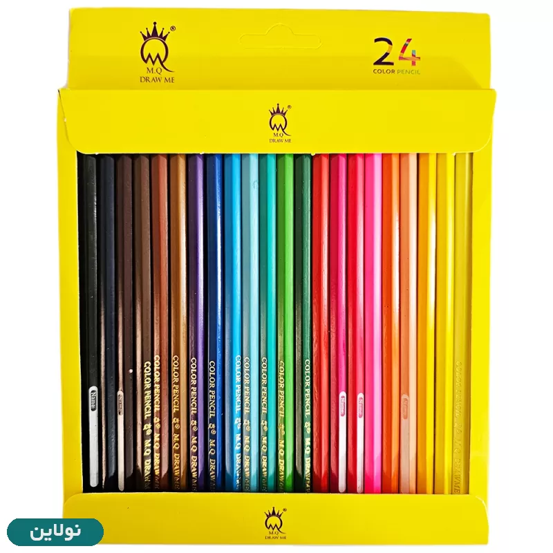 قیمت و خرید مداد رنگی 24 رنگ ام کیو mq جعبه مقوایی | نولاین