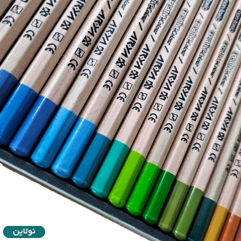 قیمت و خرید مداد رنگی 36 رنگ آریا جعبه فلزی + 3 رنگ کد 3023 | نولاین