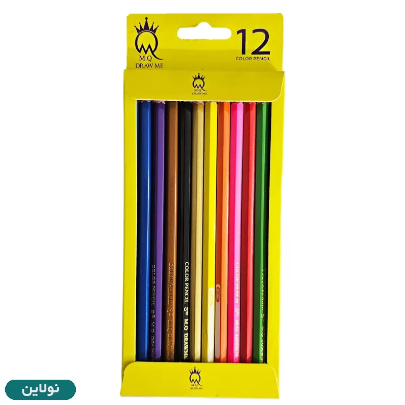 قیمت و خرید مداد رنگی 12 رنگ ام کیو mq جعبه مقوایی | نولاین