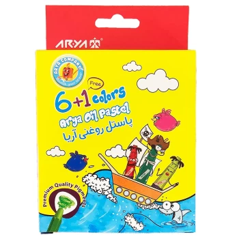 پاستل روغنی 1+6 رنگ جعبه مقوایی آریا کد 2024 | نولاین