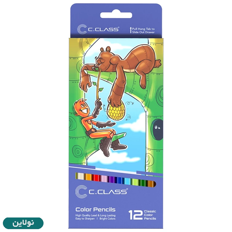 قیمت و خرید مداد رنگی 12 رنگ سی کلاس جعبه مقوایی | نولاین قیمت و خرید مداد رنگی 12 رنگ سی کلاس جعبه مقوایی | نولاین