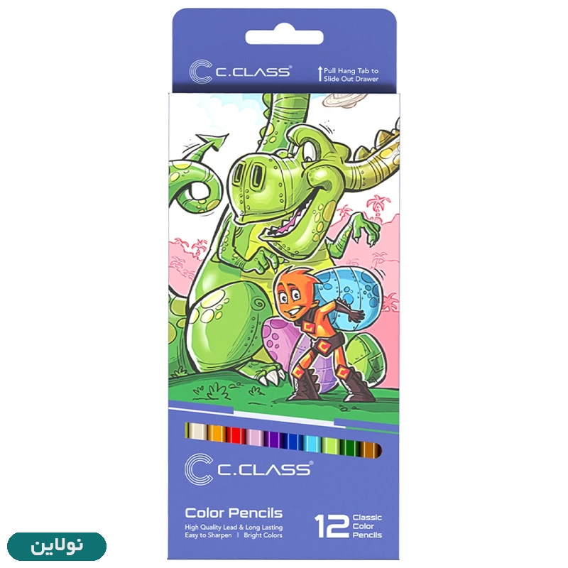 قیمت و خرید مداد رنگی 12 رنگ سی کلاس جعبه مقوایی | نولاین قیمت و خرید مداد رنگی 12 رنگ سی کلاس جعبه مقوایی | نولاین