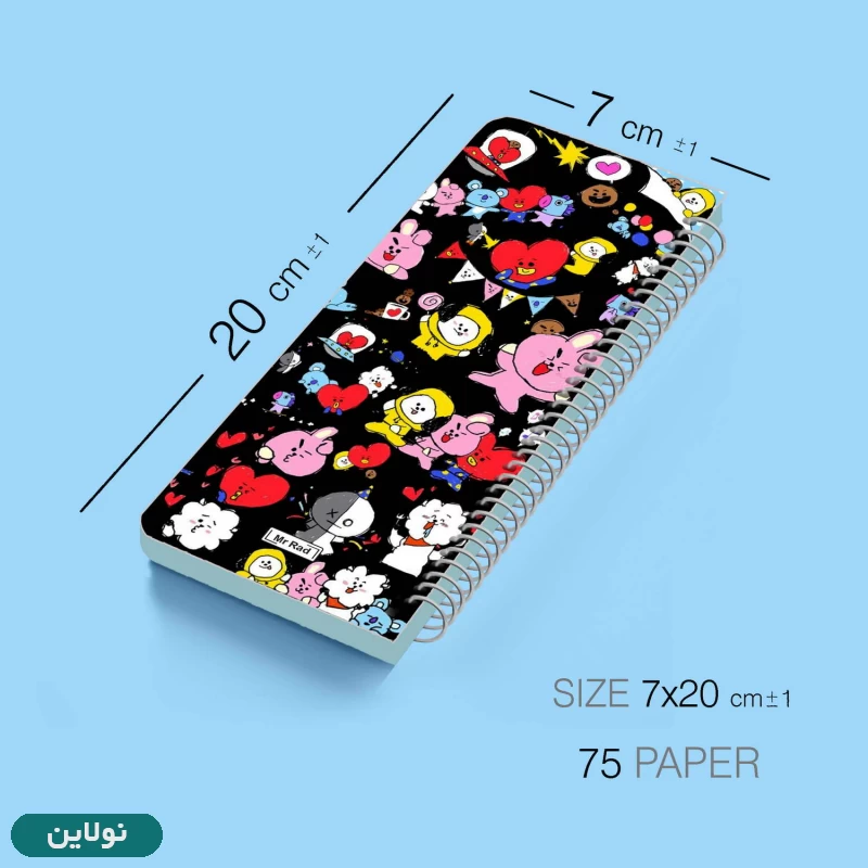 قیمت و خرید دفتر تودولیست طرح بی تی اس bt21 مستر راد کد 1504 | نولاین