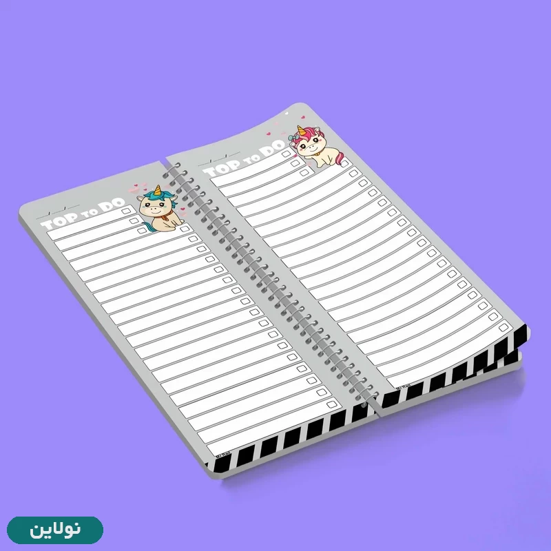 قیمت و خرید دفتر تودولیست طرح یونیکورن (تک شاخ) مستر راد کد 1694 | نولاین