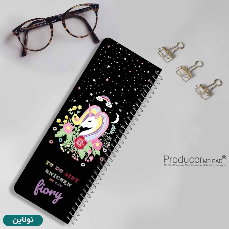 قیمت و خرید دفتر تودولیست طرح یونیکورن (تک شاخ) مستر راد کد 1694 | نولاین