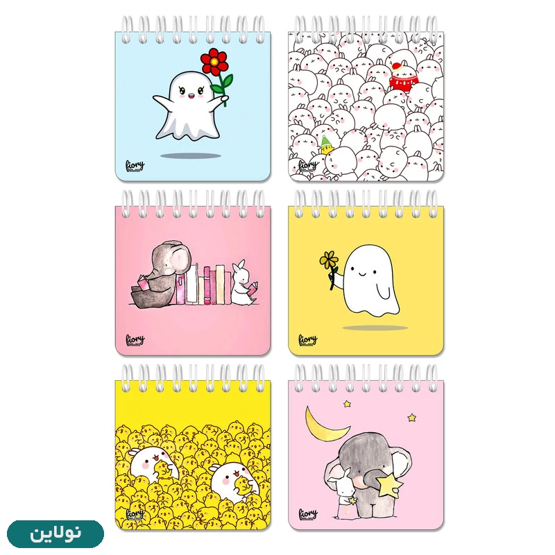 قیمت و خرید مجموعه 6 عددی دفترچه یادداشت مدل فانتزی کیوت مستر راد کد 1922 | نولاین
