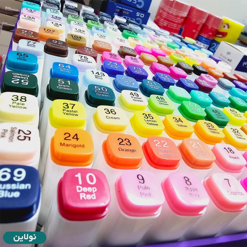 قیمت و خرید ماژیک طراحی و نقاشی راندو 2 سر twin marker موبی (168 کد رنگ) | نولاین قیمت و خرید ماژیک طراحی و نقاشی راندو 2 سر twin marker موبی (168 کد رنگ) | نولاین