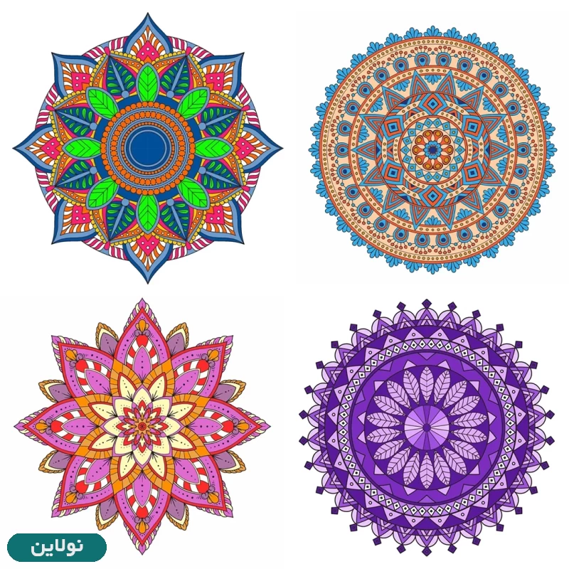 قیمت و خرید کتاب رنگ آمیزی بزرگسالان ماندالا رحلی انتشارات یوشیتا | نولاین