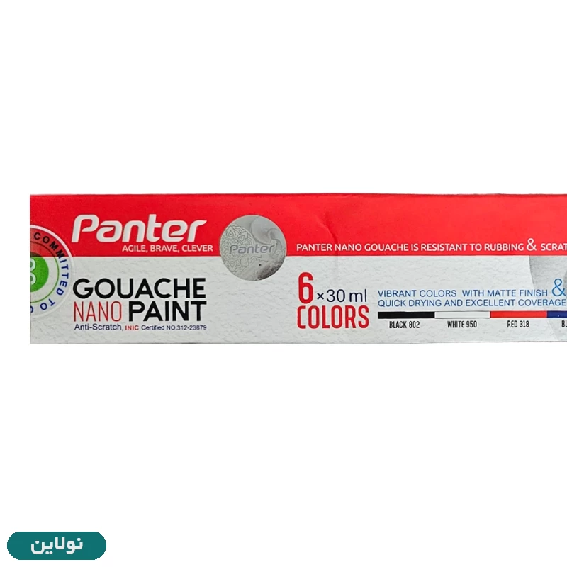قیمت و خرید گواش 6 رنگ پنتر مدل نانو پوشرنگ حجم 30 میلی لیتر کد 6-711 | نولاین