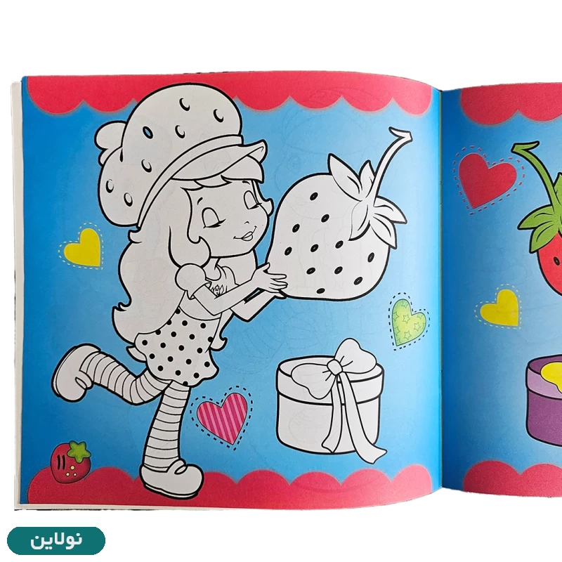 قیمت و خرید کتاب رنگ آمیزی دخترانه طرح توت فرنگی زینو بوک | نولاین قیمت و خرید کتاب رنگ آمیزی دخترانه طرح توت فرنگی زینو بوک | نولاین