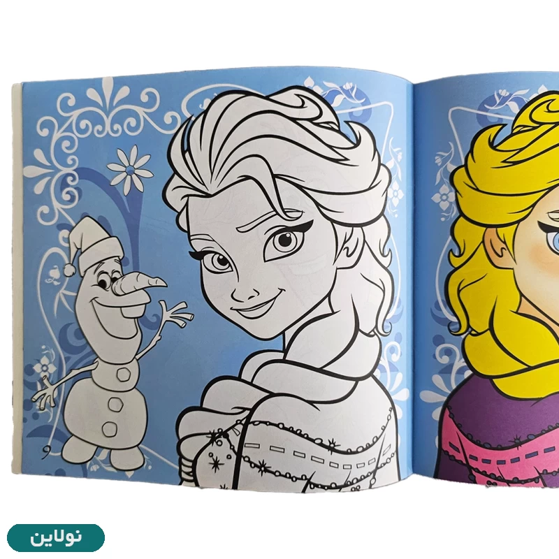 قیمت و خرید کتاب رنگ آمیزی دخترانه طرح فروزن زینو بوک | نولاین قیمت و خرید کتاب رنگ آمیزی دخترانه طرح فروزن زینو بوک | نولاین