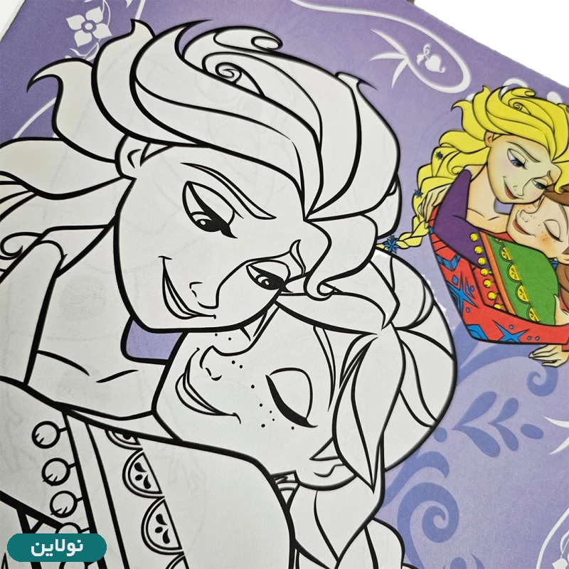 قیمت و خرید کتاب رنگ آمیزی دخترانه طرح فروزن زینو بوک | نولاین قیمت و خرید کتاب رنگ آمیزی دخترانه طرح فروزن زینو بوک | نولاین