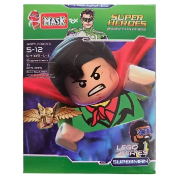 لگو آدمک سوپرمن superman سری سبز ماسک mask کد 115 | نولاین