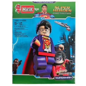 لگو آدمک سوپرمن superman سری سبز ماسک mask کد 116 | نولاین