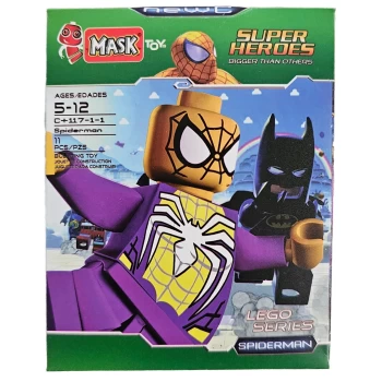 لگو آدمک مرد عنکبوتی spider man سری سبز ماسک mask کد 117 | نولاین