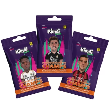 کارت بازی کیمدی فوتبالی بسته ای سری champs بسته 3 عددی | نولاین