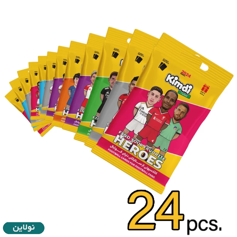 قیمت و خرید کارت بازی کیمدی فوتبالی بسته ای سری قهرمانان heros بسته 24 عددی | نولاین