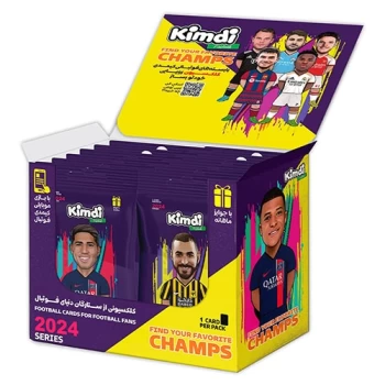 کارت بازی کیمدی فوتبالی بسته ای سری champs بسته 30 عددی | نولاین