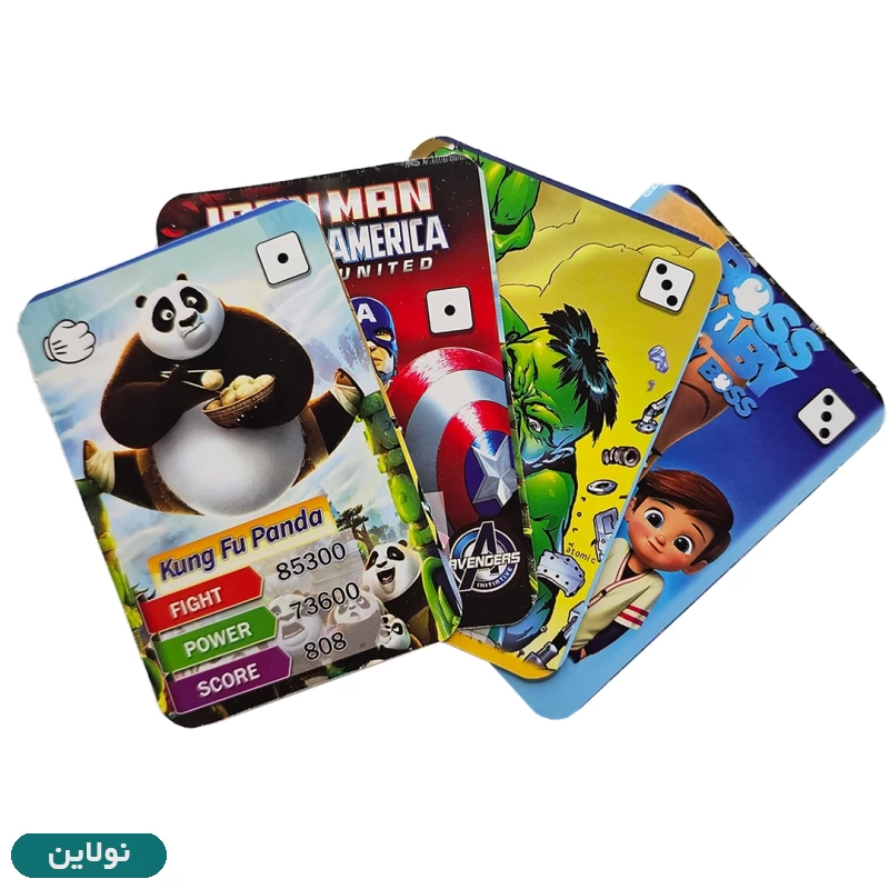 قیمت و خرید کارت بازی سنگ کاغذ قیچی مدل پسرانه کارتونی بسته 8 عددی کد 001 | نولاین