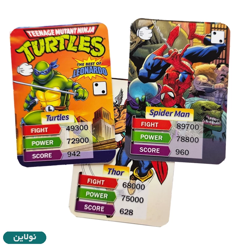 قیمت و خرید کارت بازی سنگ کاغذ قیچی مدل پسرانه کارتونی بسته 8 عددی کد 001 | نولاین