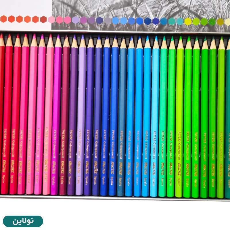 قیمت و خرید مداد رنگی 50 رنگ فکتیس جعبه فلزی طرح یوزپلنگ | نولاین قیمت و خرید مداد رنگی 50 رنگ فکتیس جعبه فلزی طرح یوزپلنگ | نولاین