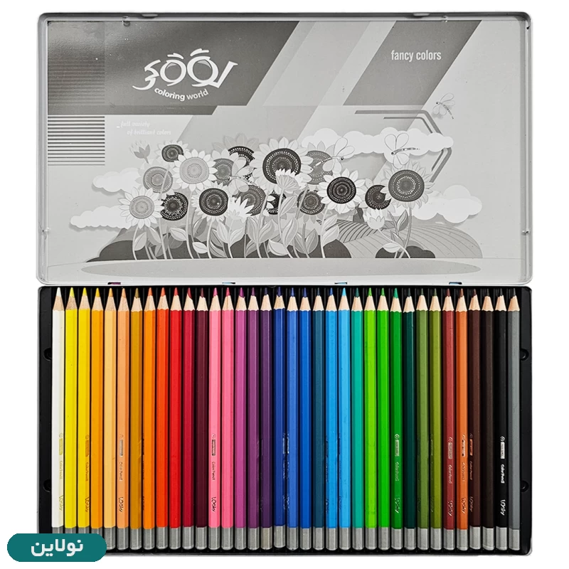 قیمت و خرید مداد رنگی 36 رنگ لوکی جعبه فلزی طرح گل آفتاب گردان | نولاین قیمت و خرید مداد رنگی 36 رنگ لوکی جعبه فلزی طرح گل آفتاب گردان | نولاین
