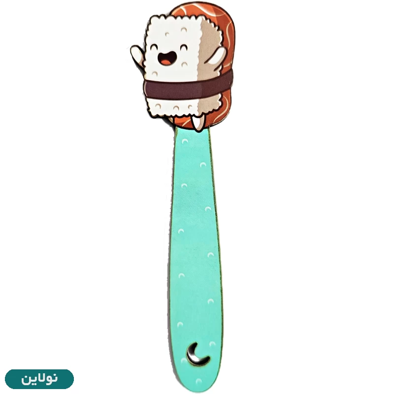 قیمت و خرید بوکمارک چوبی پیتیکو طرح سوشی خوشحال کد 014 | نولاین