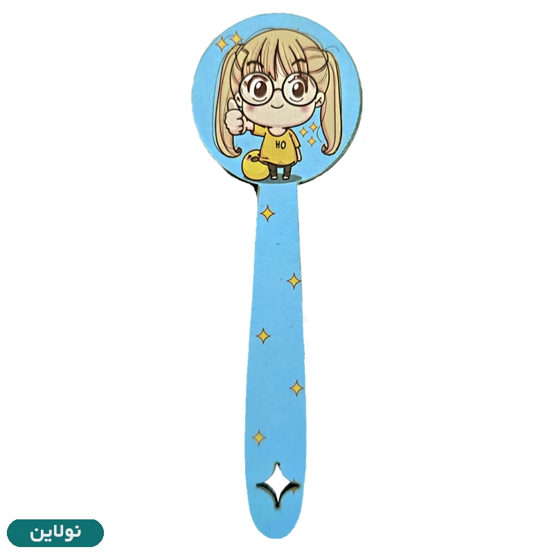 قیمت و خرید بوکمارک چوبی پیتیکو طرح دختر کد 008 | نولاین