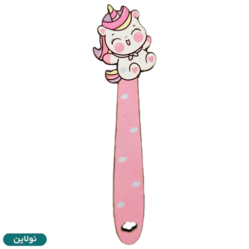 قیمت و خرید بوکمارک چوبی پیتیکو طرح اسب تک شاخ خوشحال کد 038 | نولاین