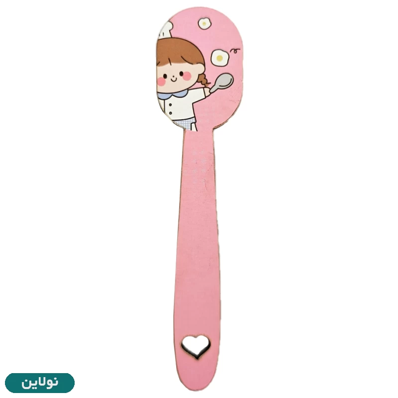 قیمت و خرید بوکمارک چوبی پیتیکو طرح دختر آشپز کد 032 | نولاین