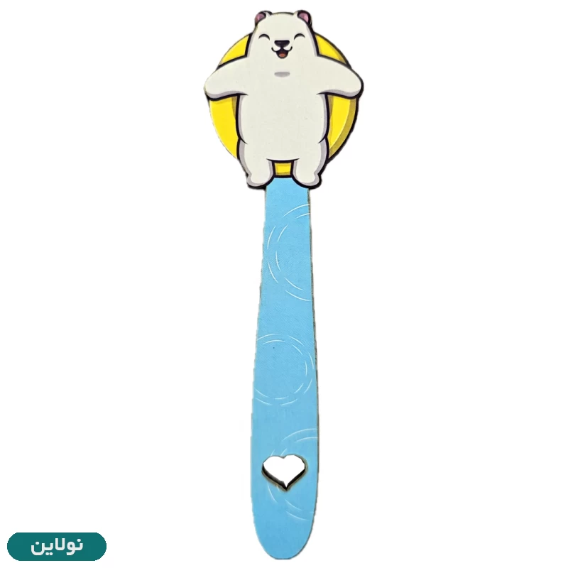 قیمت و خرید بوکمارک چوبی پیتیکو طرح خرس قطبی کد 026 | نولاین