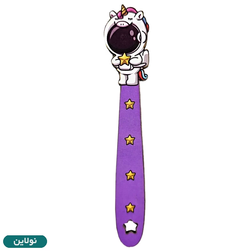 قیمت و خرید بوکمارک چوبی پیتیکو طرح فضانورد و یونیکورن کد 042 | نولاین