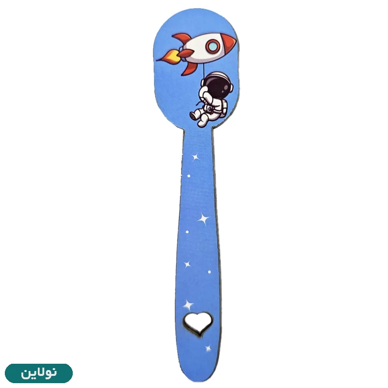 قیمت و خرید بوکمارک چوبی پیتیکو طرح فضانورد و موشک کد 049 | نولاین