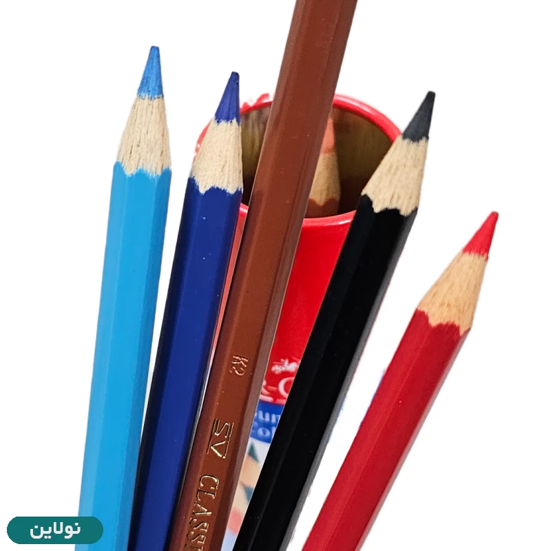 قیمت و خرید مداد رنگی 12 رنگ فابر کاستل مدل کلاسیک قوطی فلزی استوانه ای طرح قلعه | نولاین