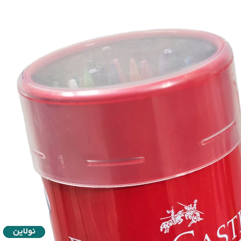 قیمت و خرید مداد رنگی 24 رنگ فابر کاستل مدل کلاسیک قوطی فلزی استوانه ای طرح قلعه | نولاین