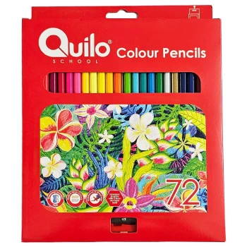 مداد رنگی 72 رنگ کویلو جعبه مقوایی به همراه تراش کد 634161 | نولاین