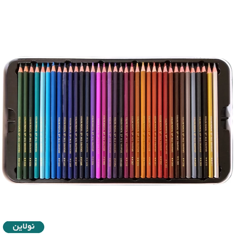 قیمت و خرید مداد رنگی 72 رنگ ام کیو mq جعبه فلزی آرتیست طرح طوطی | نولاین