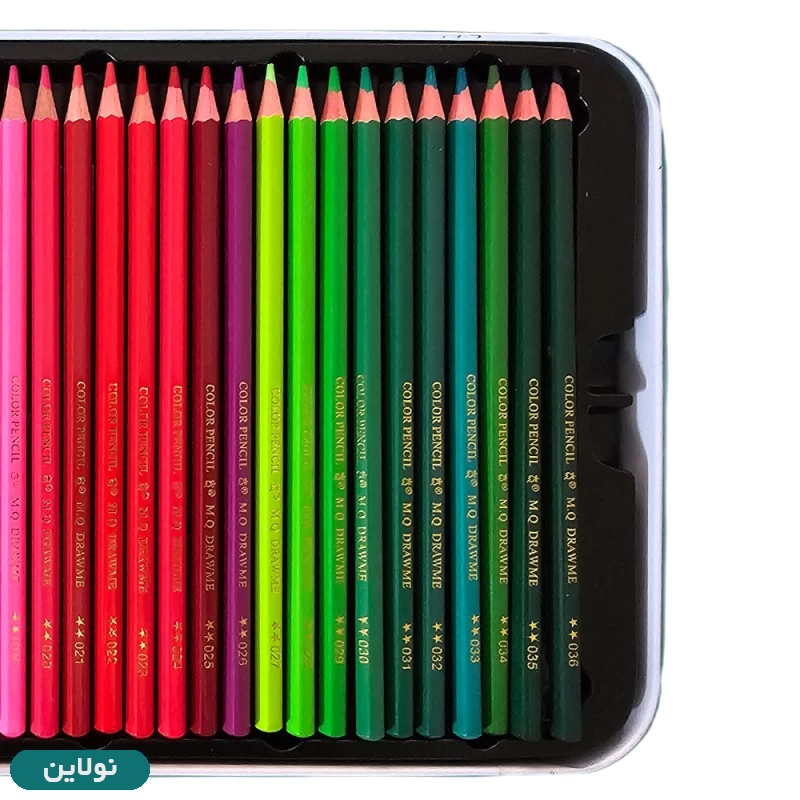 قیمت و خرید مداد رنگی 72 رنگ ام کیو mq جعبه فلزی آرتیست طرح طوطی | نولاین