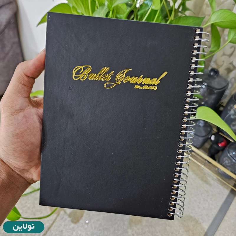 قیمت و خرید دفتر بولت ژورنال نقطه ای جلد سخت مستر راد طرح اسکراپ بوک کد 1618 | نولاین