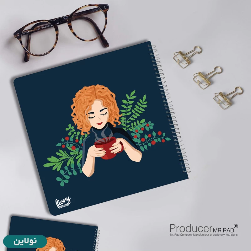 قیمت و خرید دفتر بولت ژورنال نقطه ای طرح آلینا کد 1528 مجموعه 2 عددی | نولاین