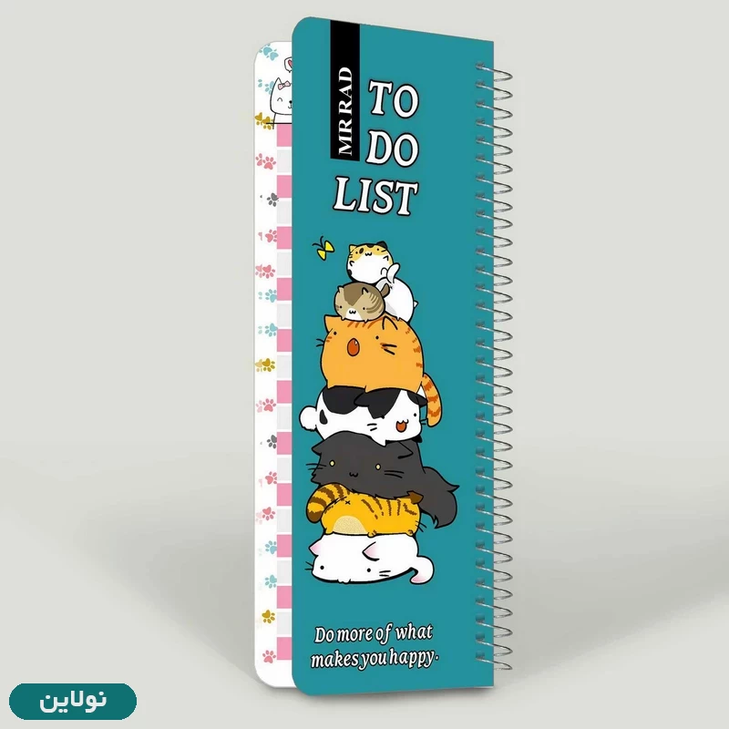 قیمت و خرید دفتر تودولیست طرح گربه فانتزی مستر راد کد 1545 | نولاین