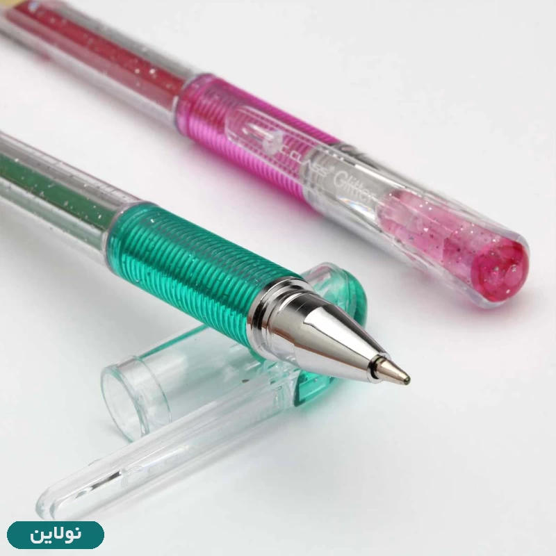 قیمت و خرید خودکار اکلیلی 12 رنگ سی کلاس مدل Gliiter کد PB-GL12 ضخامت 1 میلی متری | نولاین