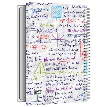 دفتر مشق تک خط 100 برگ جلد سخت مستر راد طرح هندسه کد 2004 | نولاین