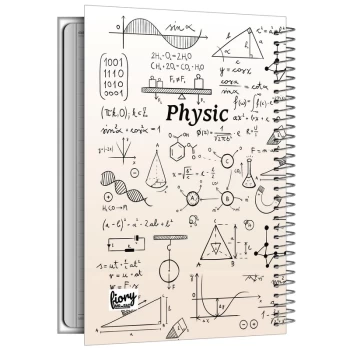 دفتر مشق تک خط 100 برگ جلد سخت مستر راد طرح فیزیک کد 2006 | نولاین