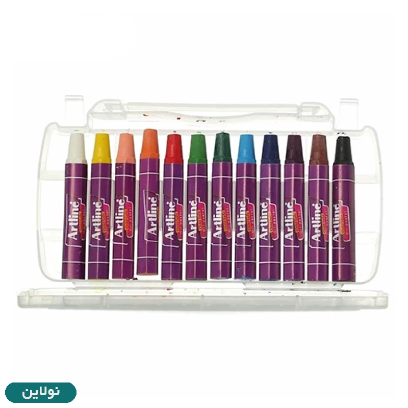 قیمت و خرید پاستل روغنی طلقی 12 رنگ آرت لاین | نولاین