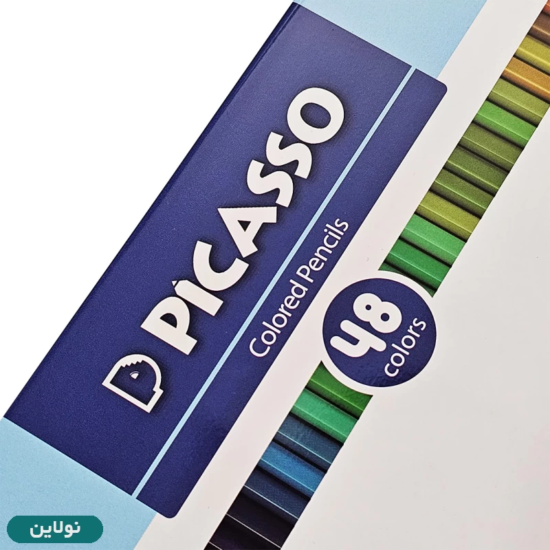 قیمت و خرید مداد رنگی 48 رنگ پیکاسو جعبه فلزی طرح جهان کد GOL48-T | نولاین