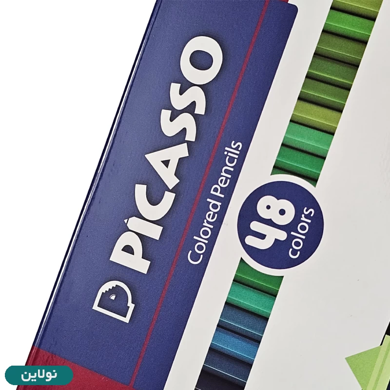 قیمت و خرید مداد رنگی 48 رنگ پیکاسو جعبه فلزی طرح شهر کد GOL48-T | نولاین